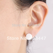 10 PCS-S013 Earrings jewelry Simple Round Earrings Gold Silver Pink Gold Brushed Circle stud Earrings