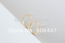 10 PCS-S022 Unique jewelry Gold Silver Pink Gold Open Circle studs Earrings