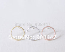 10 PCS-S022 Unique jewelry Gold Silver Pink Gold Open Circle studs Earrings