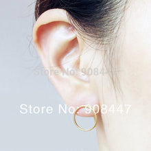 10 PCS-S022 Unique jewelry Gold Silver Pink Gold Open Circle studs Earrings