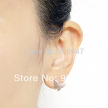 10 PCS-S024 jewelry Gold Silver Butterfly studs Earrings Girl Party Gifts
