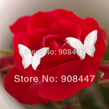 10 PCS-S024 jewelry Gold Silver Butterfly studs Earrings Girl Party Gifts
