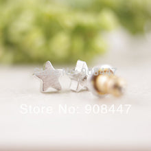 10 PCS-S025 jewelry Cute Star Earrings Gold Silver Pink Gold Little Star stud Earrings