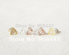 10 PCS-S028 jewelry Cute gold silver rose flat Subulate earrings