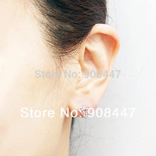10 PCS-S028 jewelry Cute gold silver rose flat Subulate earrings