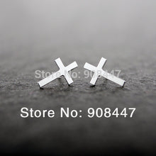 10 PCS-S030 jewelry gold and Silver Cross stud Earrings