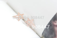 10 PCS-S033 jewelry 18k Gold Silver Cute Funky Star Earrings Rose gold