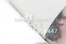 10 PCS-S033 jewelry 18k Gold Silver Cute Funky Star Earrings Rose gold