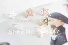 10 PCS-S033 jewelry 18k Gold Silver Cute Funky Star Earrings Rose gold