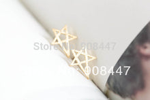 10 PCS-S033 jewelry 18k Gold Silver Cute Funky Star Earrings Rose gold