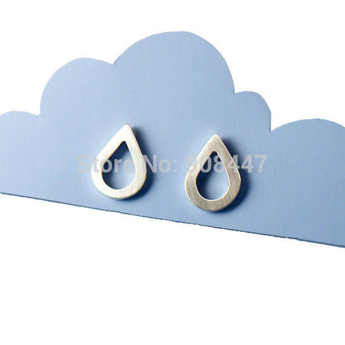 10 PCS-S034 Cute Earrings WaterDrop stud earrings Raindrop Studs simple raindrop stud earrings