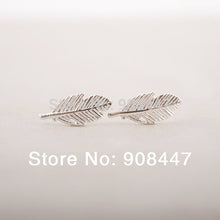 10 PCS-S038 jewelry Gold Silver Fallen Leaves stud Earrings