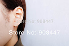 10 PCS-S044 jewelry 18K Gold dog bone Stud Post earrings Jewelry