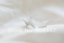 10 PCS-S050 jewelry platinum plated thunderbolt stud earrings