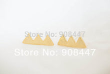 10 PCS-S052 jewelry Mountain 18K Gold prom unique fun mustache earrings jewelry