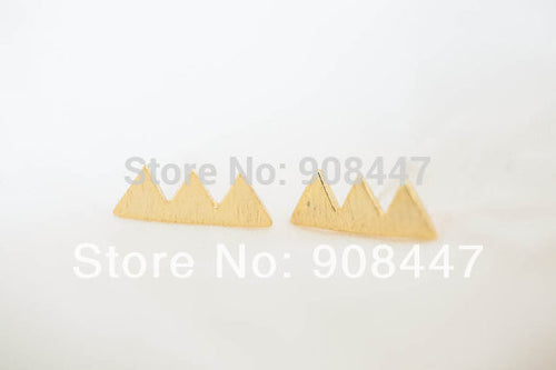 10 PCS-S052 jewelry Mountain 18K Gold prom unique fun mustache earrings jewelry