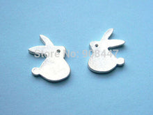 10 PCS-S067 jewelry Little Bunny Earrings rabbit stud handcrafted silver jewelry wome
