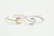 10 PCS Simple flat crescent moon knuckle ring knuckle half moon ring - R133
