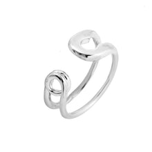 10 PCSlot Big Safety Pin Ring Stretch Rings Simple and Cool Style