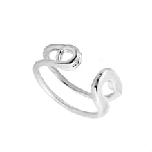 10 PCSlot Big Safety Pin Ring Stretch Rings Simple and Cool Style