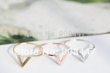 10 PCSlot Wire Chevron Knuckle Rings V Shape Midi Ring