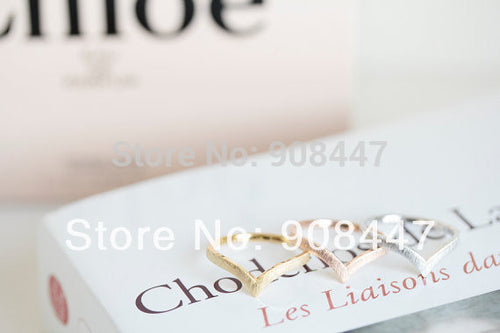 10 PCSlot Wire Chevron Knuckle Rings V Shape Midi Ring