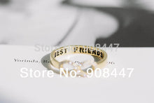 10 PCSlot- crystal best friend infinity rings,best friends rings,infinity rings,infinity jewelry,eternity rings
