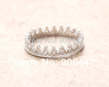 10 PCSlot- Tiny Heart Tiara Ring - jewelry rings,anniversary ring,crystal rings