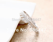 10 PCSlot- Tiny Heart Tiara Ring - jewelry rings,anniversary ring,crystal rings