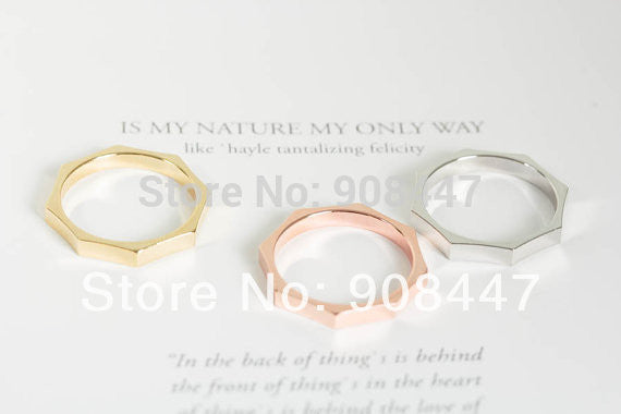 10 PCSlot- Alloy Octagon Ring stackable rings rings unique rings
