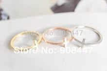 10 PCSlot- Sideways Cross Ring - Gold Simple mdi rings,cool rings,religious rings