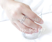 10 PCSlot- jewelry star Gold Silver Pink-gold Linked Stars Ring with