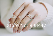 10 PCSlot- jewelry double cross cuff finger ring stretch girl rings