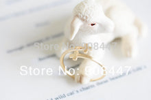10 PCSlot- jewelry double cross cuff finger ring stretch girl rings