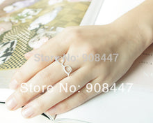 10 PCSlot- jewelry punk glasses design finger rings ladie's mixed color