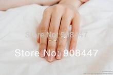 10 PCSlot- costume jewelry,Gold plated wave rings ,European slim wave knucle rings