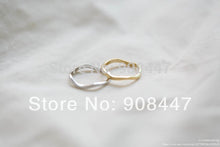10 PCSlot- costume jewelry,Gold plated wave rings ,European slim wave knucle rings