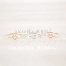 10 PCSlot- mix color Promotion Jewelry Kpop Heart Knot Ring Everyday Jewelry infinity ring