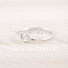 10 PCSlot- mix color Promotion Jewelry Kpop Heart Knot Ring Everyday Jewelry infinity ring