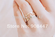 10 PCSlot- rings Small Open silver golden copper Imperial Crown Ring jewelry A