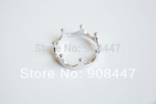 10 PCSlot- rings Small Open silver golden copper Imperial Crown Ring jewelry A