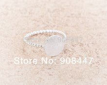 10 PCSlot- Hammered Ring With Twisted Ringband - Silver Round rings,midi rings