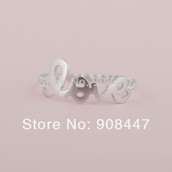 10 PCSlot- jewelry Accessories Love Letter Ring Finger Ring Mix Color .