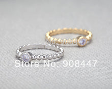 10 PCSlot- Light Sapphire Cubic Ring with twisted ringband - Gold, Silver Everyday Jewelry, Simple, Chic, Birthday Gift