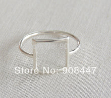 10 PCSlot-R112 Open Square ring,Square Geometric ringGeometric ring