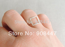 10 PCSlot-R112 Open Square ring,Square Geometric ringGeometric ring