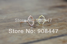 10 PCSlot-R113 Hamsa Outline Ring,Simple Outline of Hamsa Hand