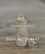 10 PCSlot-R113 Hamsa Outline Ring,Simple Outline of Hamsa Hand