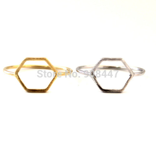 10 PCSlot-R116 Hexagon Outline Ring