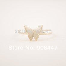 10 PCSlot-R201 , butterfly ring ,gold silver plated rings